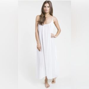 9 Seed NWT Women's Size OS One Size White Tulum Gauze Cover Up Beach Maxi Dress